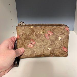 Coach Butterfly Wristlet